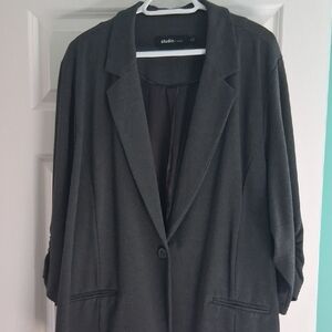torrid Charcoal Longline Blazer Jacket